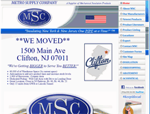 Tablet Screenshot of metrosupplycollc.com